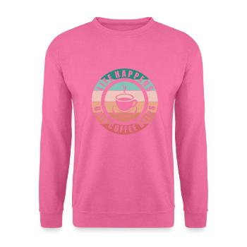 Life Happens Filterkaffee Hilft - Unisex Pullover - Pink - Vorne