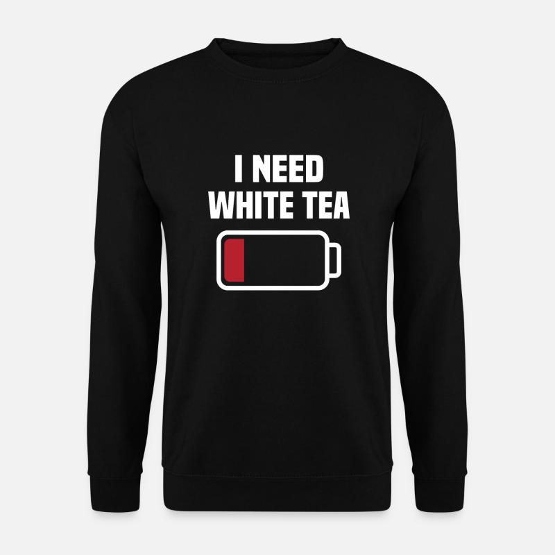 Ich Brauche Weissen Tee - Unisex Pullover - Schwarz