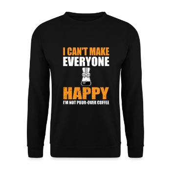 Hand-filtered coffee - Unisex Sweatshirt - black - Front - Alina (178cm) & Michal (187cm)