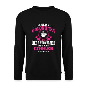 Great Oolong Tea Mama for Mother's Day - Unisex Sweatshirt - black - Front - Alina (178cm) & Michal (187cm)