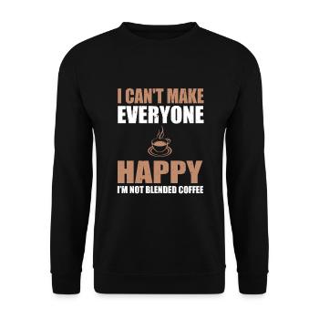 Great Blended Coffee Lover Costume - Unisex Sweatshirt - black - Front - Alina (178cm) & Michal (187cm)