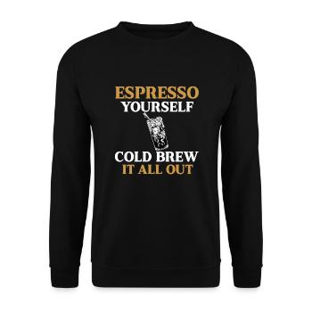 Cold Brew - Unisex Sweatshirt - black - Front - Alina (178cm) & Michal (187cm)