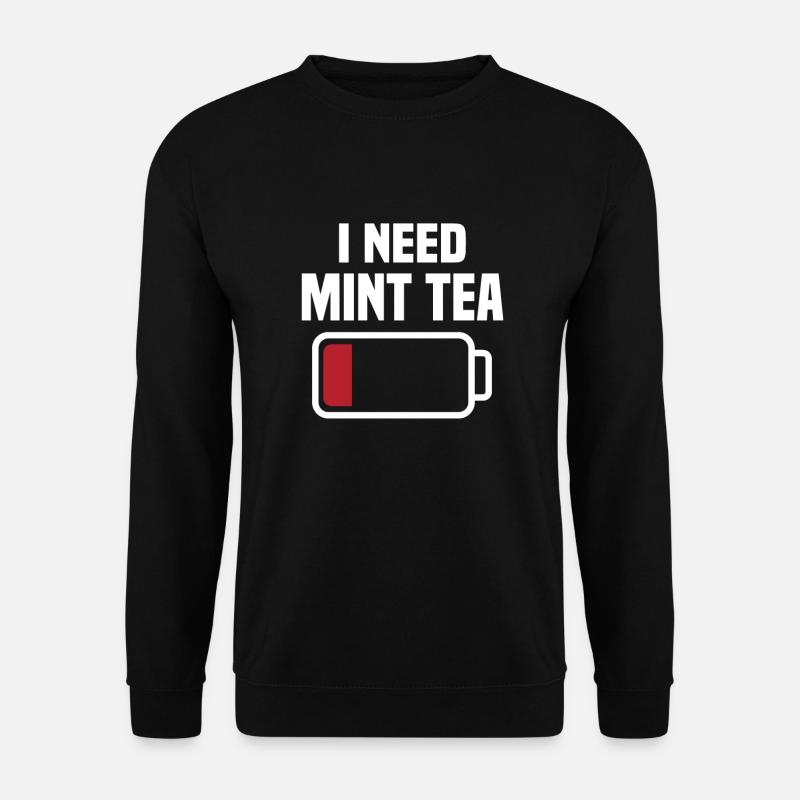 Funny Mint Tea Costume - Unisex Sweatshirt - black