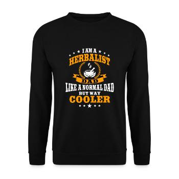 Lustiges Kräuterkundler Mama Outfit Vatertag - Unisex Pullover - Schwarz - Vorne - Alina (178cm) & Michal (187cm)