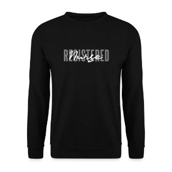 Registered Nurse - Unisex Sweatshirt - black - Front - Alina (178cm) & Michal (187cm)