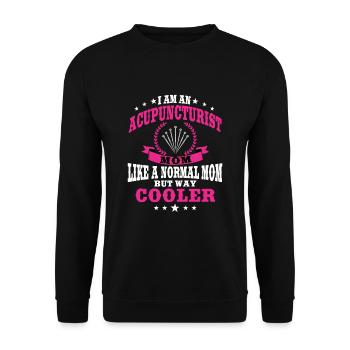 Acupuncteur Maman Acupuncture Femmes - Sweat-shirt Unisexe - noir - Devant - Alina (178cm) & Michal (187cm)