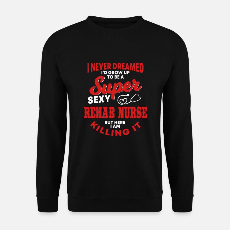 Reha Krankenschwester - Unisex Pullover - Schwarz