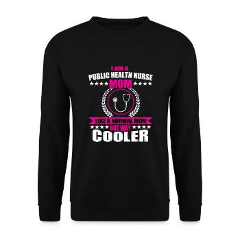 Krankenpflegens Gesundheitswesen Mama - Unisex Pullover - Schwarz - Vorne - Alina (178cm) & Michal (187cm)