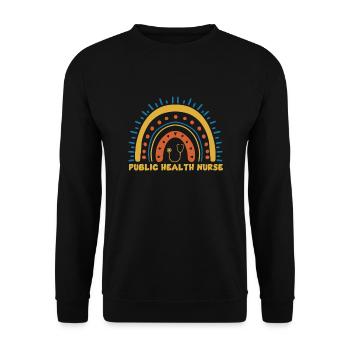 Krankenschwester im öffentlichen Gesundheitswesen - Unisex Pullover - Schwarz - Vorne - Alina (178cm) & Michal (187cm)