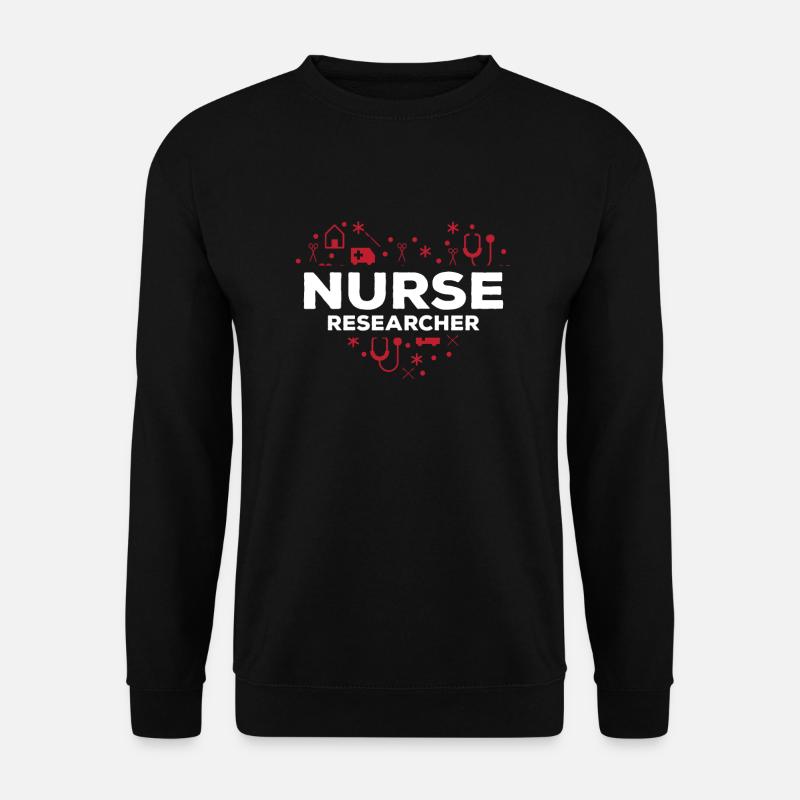 Nursing Scientist Heart - Unisex Sweatshirt - black