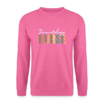 Dermatologie Infirmière Léopard Motif - Sweat-shirt Unisexe - rose - Devant