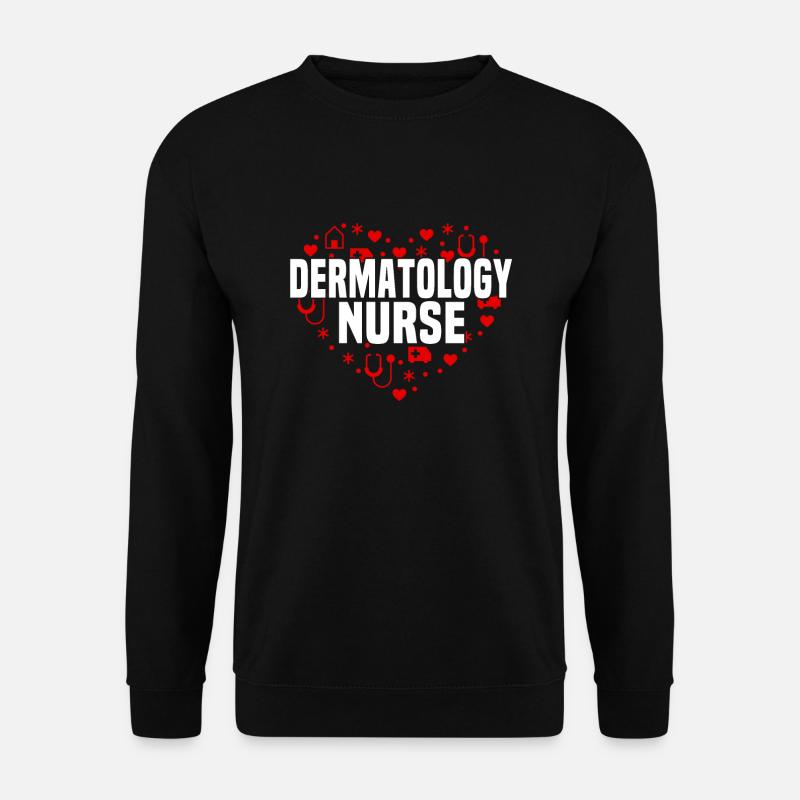 Dermatology Nurse Heart Design - Unisex Sweatshirt - black