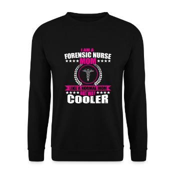 Forensic Care Mom - Unisex Sweatshirt - black - Front - Alina (178cm) & Michal (187cm)