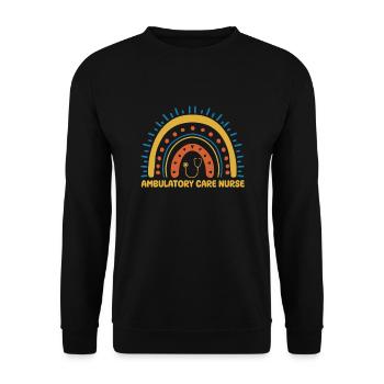Infirmière ambulatoire Boho Rainbow - Sweat-shirt Unisexe - noir - Devant - Alina (178cm) & Michal (187cm)