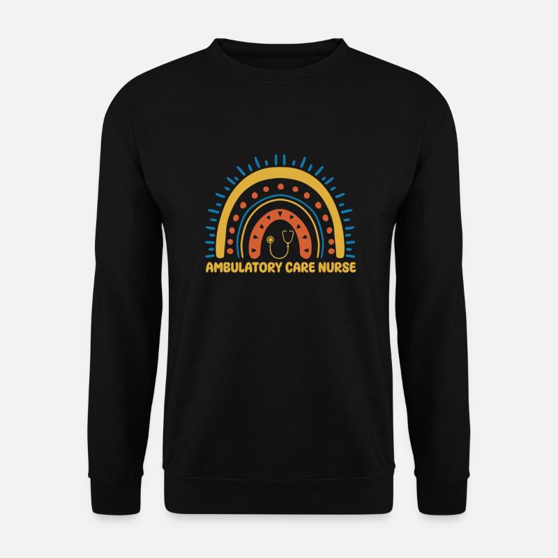 Outpatient Nurse Boho Rainbow - Unisex Sweatshirt - black