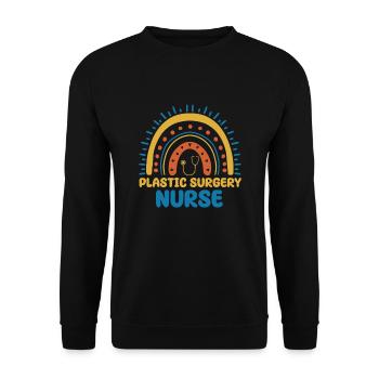 Plastische Chirurgie Krankenschwester - Unisex Pullover - Schwarz - Vorne - Alina (178cm) & Michal (187cm)