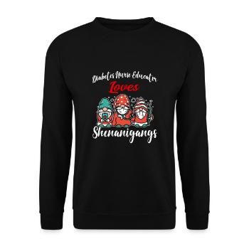 Infirmière en diabète Saint-Patrick - Sweat-shirt Unisexe - noir - Devant - Alina (178cm) & Michal (187cm)