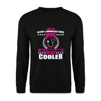 Lustige Allergie & Immunologie Krankenschwester - Unisex Pullover - Schwarz - Vorne - Alina (178cm) & Michal (187cm)