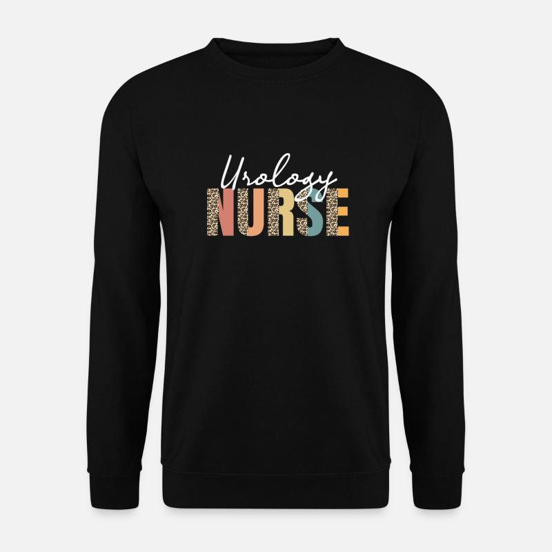 Urologie Infirmière Léopard Pattern - Sweat-shirt Unisexe - noir