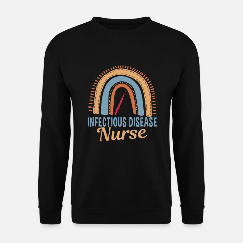 Krankenschwester Infektiologie Regenbogen - Unisex Pullover - Schwarz