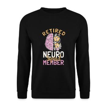 Retired Neuro Squad Member Neurology - Unisex Sweatshirt - black - Front - Alina (178cm) & Michal (187cm)