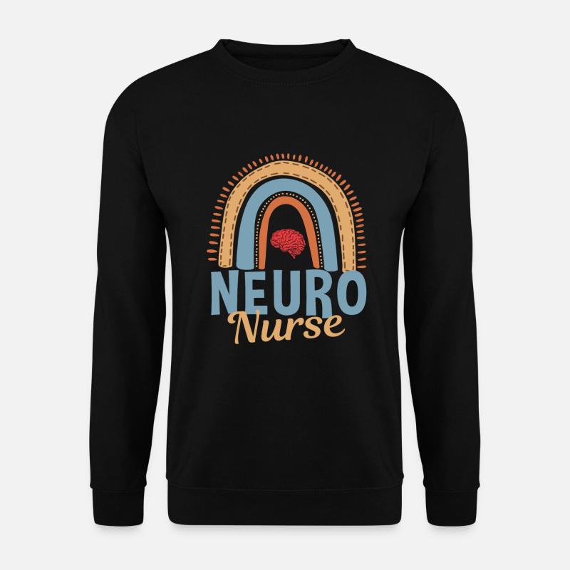 Neuro Krankenschwester Regenbogen - Unisex Pullover - Schwarz