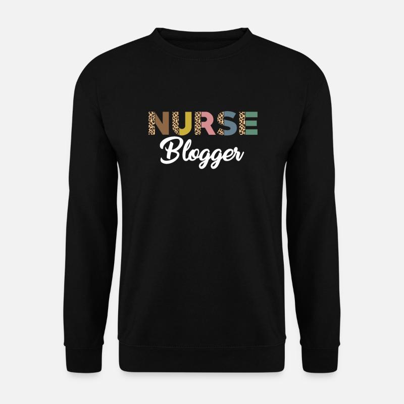 Infirmière blogueuse Leopard Print - Sweat-shirt Unisexe - noir