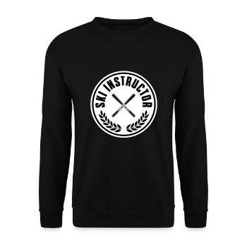 Moniteur de ski - Sweat-shirt Unisexe - noir - Devant - Alina (178cm) & Michal (187cm)