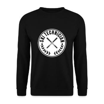 Skitechniker - Unisex Pullover - Schwarz - Vorne - Alina (178cm) & Michal (187cm)