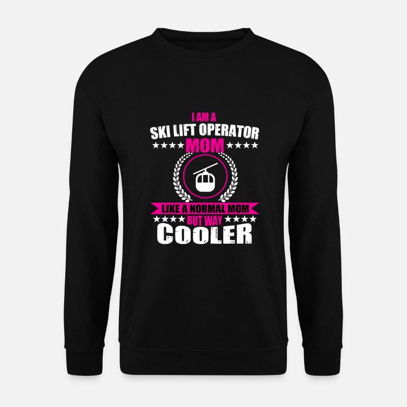 Skiliftbetreiber Mama - Unisex Pullover - Schwarz