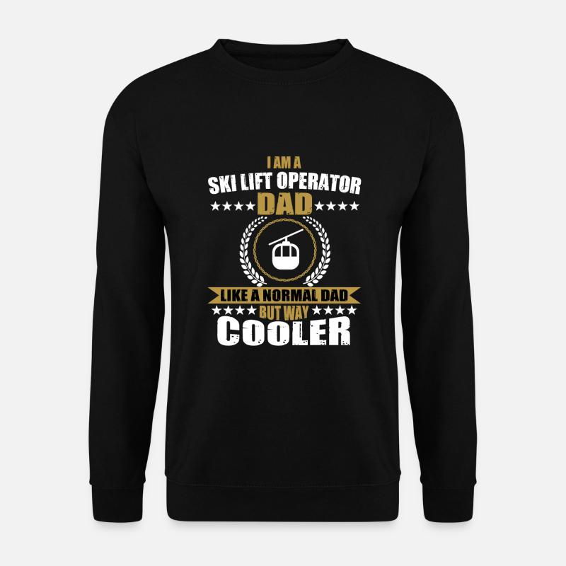 Skiliftbetreiber Papa - Unisex Pullover - Schwarz