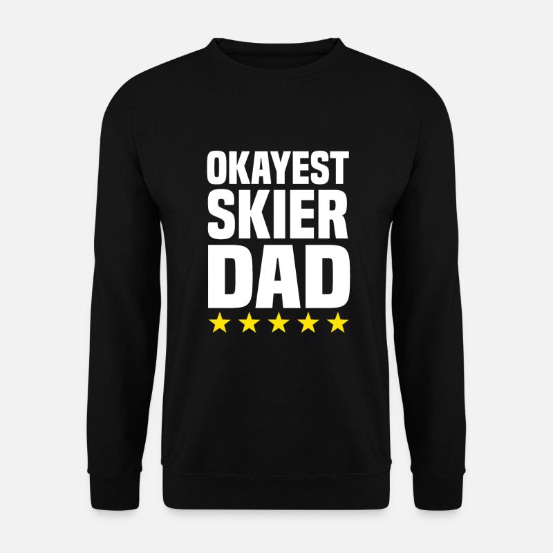 Okayester Skifahrer Papa - Unisex Pullover - Schwarz
