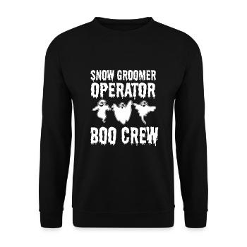 Opérateur de dameuse effrayante Halloween - Sweat-shirt Unisexe - noir - Devant - Alina (178cm) & Michal (187cm)