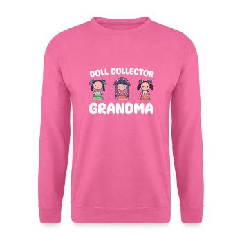 Grand-mère collectionneuse de poupées - Sweat-shirt Unisexe - rose - Devant