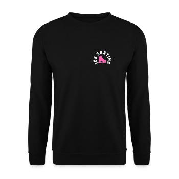 Design of the ice skating bag - Unisex Sweatshirt - black - Front - Alina (178cm) & Michal (187cm)