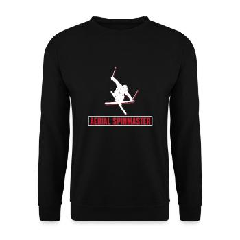 Aerial Spinmaster Freestyle Skiing - Unisex Pullover - Schwarz - Vorne - Alina (178cm) & Michal (187cm)