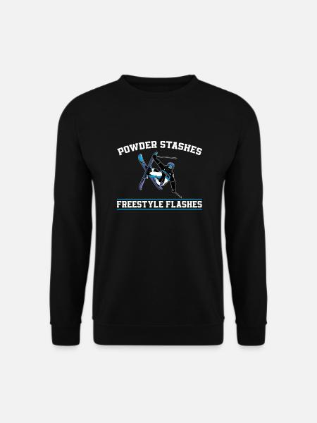 Funny Freestyle Ski Gift - Unisex Sweatshirt - black