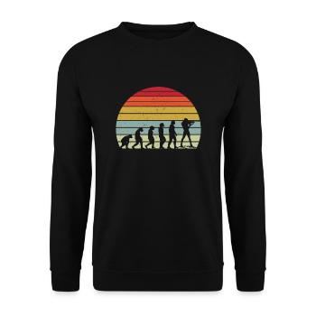 Biathlon Evolution - Unisex Sweatshirt - black - Front - Alina (178cm) & Michal (187cm)