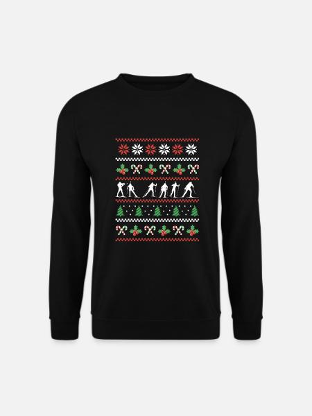 Biathlon Ugly Christmas Design - Unisex Sweatshirt - black