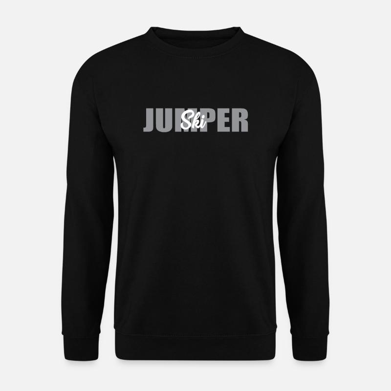 Skispringer - Unisex Pullover - Schwarz