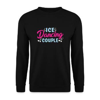 Ice Eistanzen Paar Schlittschuhlaufen - Unisex Pullover - Schwarz - Vorne - Alina (178cm) & Michal (187cm)