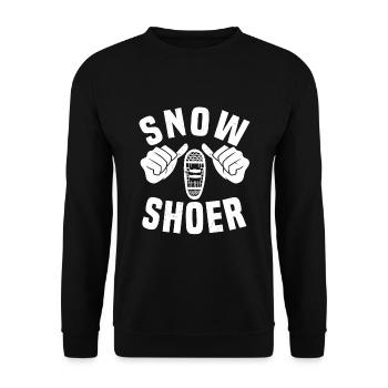 Drôle de tenue de raquette Raquettes - Sweat-shirt Unisexe - noir - Devant - Alina (178cm) & Michal (187cm)