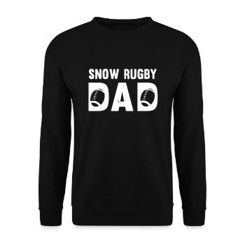 Snow Rugby Daddy Outfit Rugby Player Men - Sweat-shirt Unisexe - noir - Devant - Alina (178cm) & Michal (187cm)