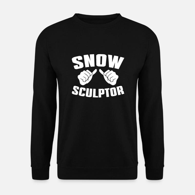 Cool snow sculpture design - Unisex Sweatshirt - black