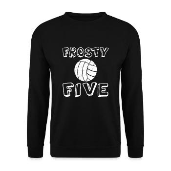 Frosty Five - Snow Volleyball - Unisex Sweatshirt - black - Front - Alina (178cm) & Michal (187cm)