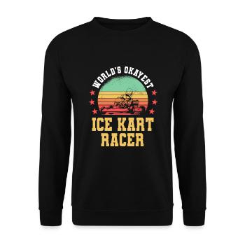 Drôle de cadeau de coureur de karting sur glace - Sweat-shirt Unisexe - noir - Devant - Alina (178cm) & Michal (187cm)
