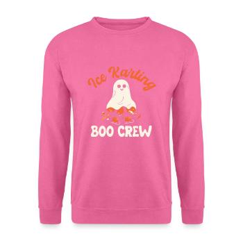 Spooky Ice Karting Boo Crew Halloween Kostüm - Unisex Pullover - Pink - Vorne