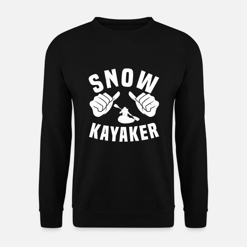 Snow Kayaking - Unisex Sweatshirt - black