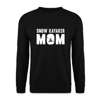 Snow Kayaker Mom Kayak Women - Unisex Sweatshirt - black - Front - Alina (178cm) & Michal (187cm)