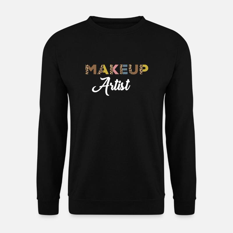 Makeup Artist Leopard Print - Unisex Sweatshirt - black